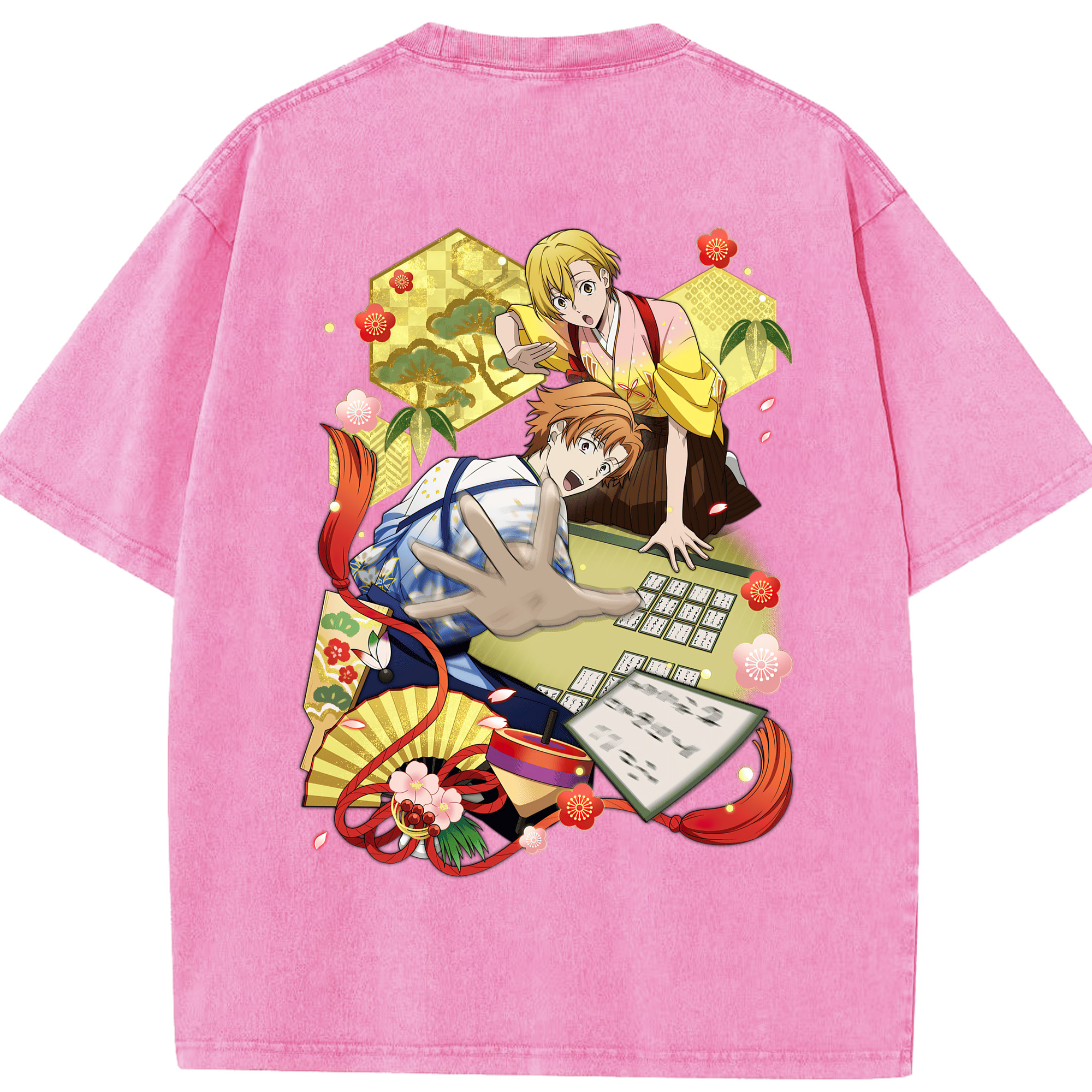 （画像用） 文豪ストレイドッグス Bungo Stray Dogs 綿100% ヴィンテージ風 半袖Tシャツ（背面プリント）